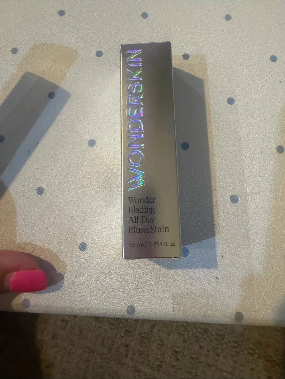 Wonderskin Wonder Blading All-Day Blush Stain — Pink. Color barely